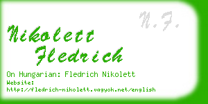 nikolett fledrich business card